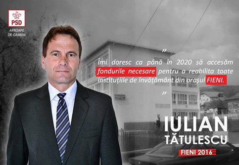 SONDAJE. La Fieni, Iulian Tătulescu aduce schimbarea şi se pune punct erei Adriean Budoiu