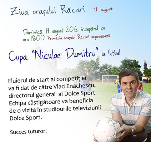 Cupa “Niculae Dumitru” la fotbal