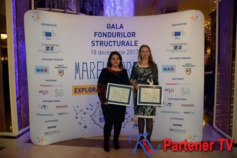 Dublă premiere a Consiliului Județean Dâmbovița în cadrul Galei Fondurilor Structurale, ediția 2017