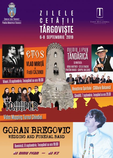 VIDEO. PROGRAM ZILELE CETĂȚII TÂRGOVIŞTE 6-8 SEPTEMBRIE 2019