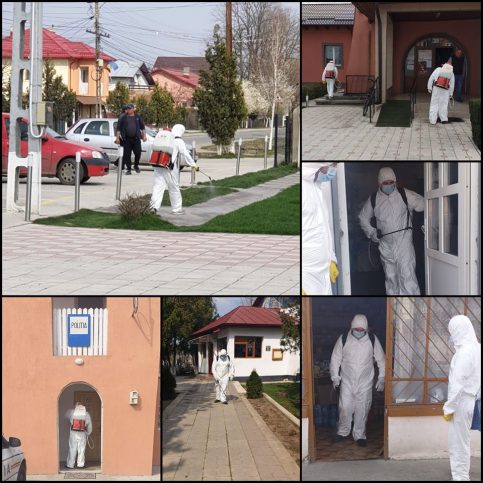 Măsură nouă de luptă împotriva COVID-19 şi la Cojasca: Se dezinfecteză străzile, locurile de joacă şi celelalte spaţii publice