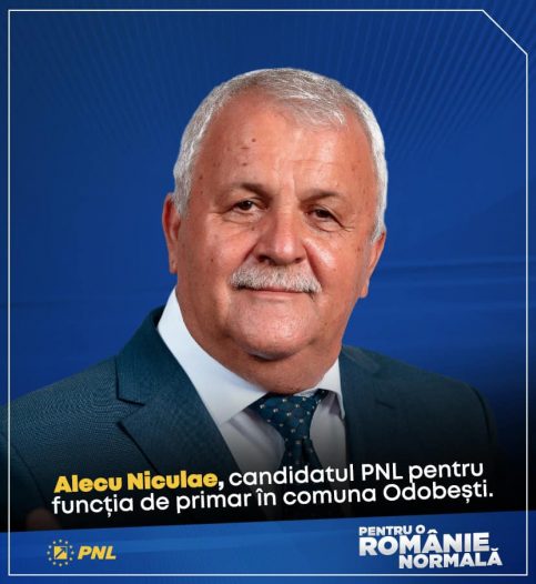 Primarul comunei Odobești, Niculae Alecu, s-a alăturat echipei PNL