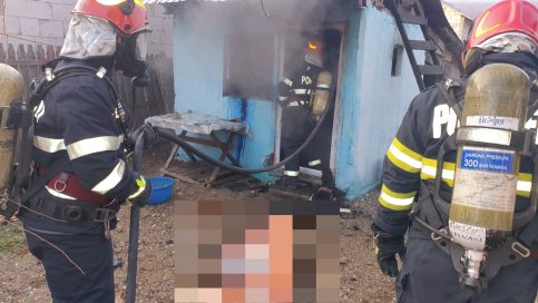 TRAGEDIE, bărbat găsit decedat în locuința cuprinsă de flăcări, incendiul izbucnit la o casa în satul Drăgăești-Pământeni, comuna Mănești.