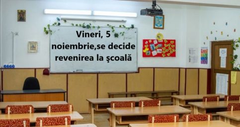 Vineri se decide revenirea la şcoală, elevii din gimnaziu vor avea doar două teze, iar la liceu, numărul de teze s-a redus de la patru la trei
