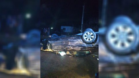 Pe DN 72A-Gemenea, un șofer s-a dat peste cap cu mașina, cel mai probabil nu a adaptat viteza la condițiile de drum, polei și ceață