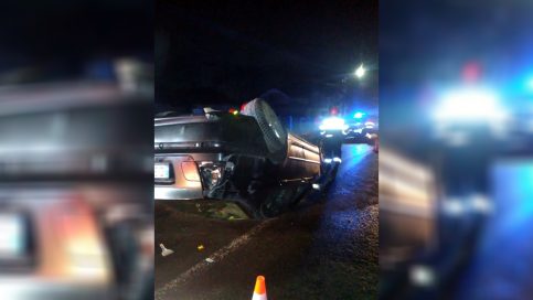 Pe DN 72A-Gemenea, un șofer s-a dat peste cap cu mașina, cel mai probabil nu a adaptat viteza la condițiile de drum, polei și ceață