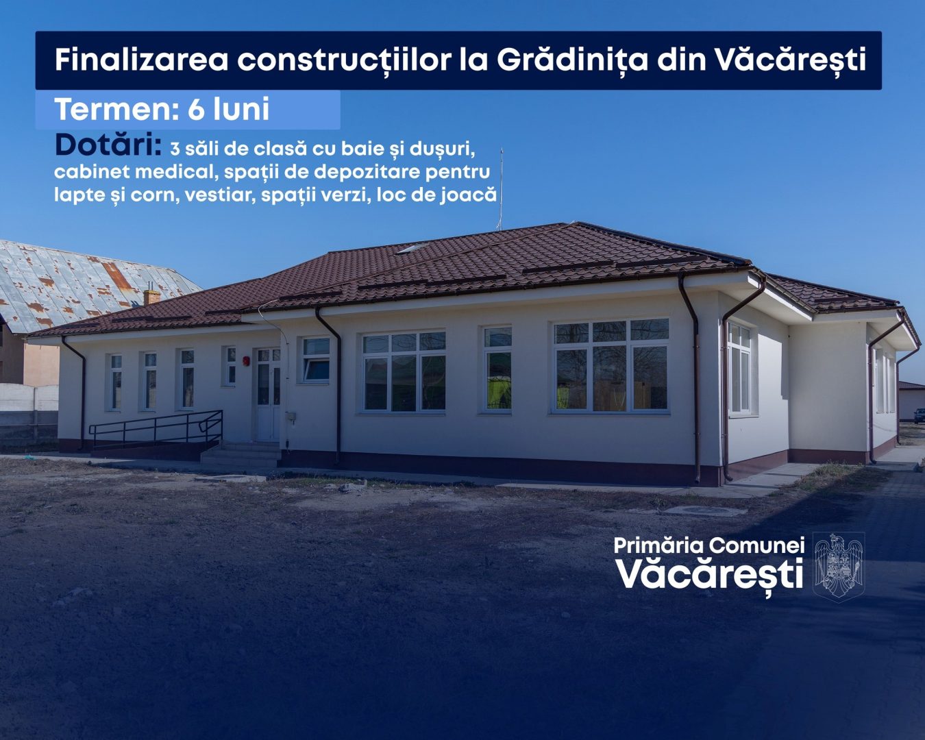 Noua grădiniță din Văcărești, își va deschide porțile în toamnă