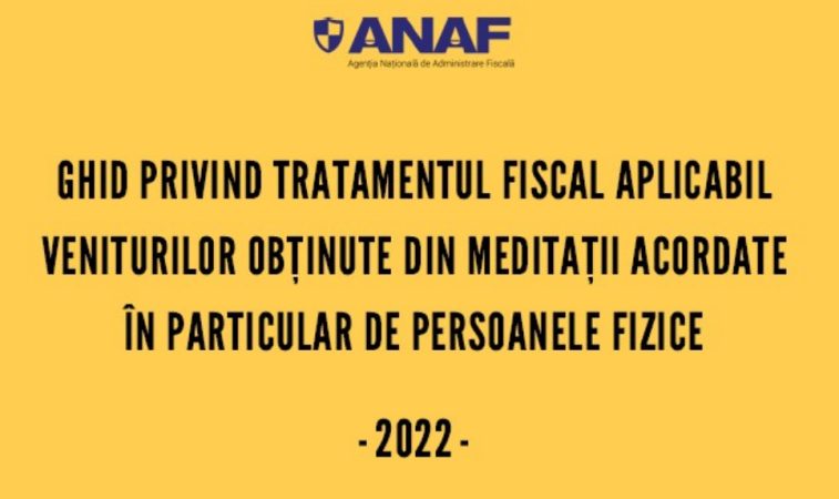 ANAF: Persoanele fizice care dau meditații sunt obligate să se înregistreze la Registrul Comerțului