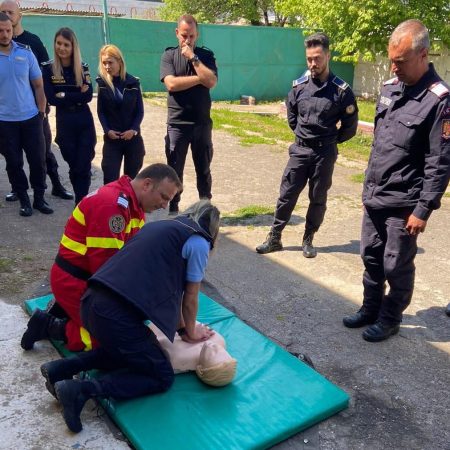 Activitate de instruire la Penitenciarul Mărgineni, în cazul producerii unui incendiu