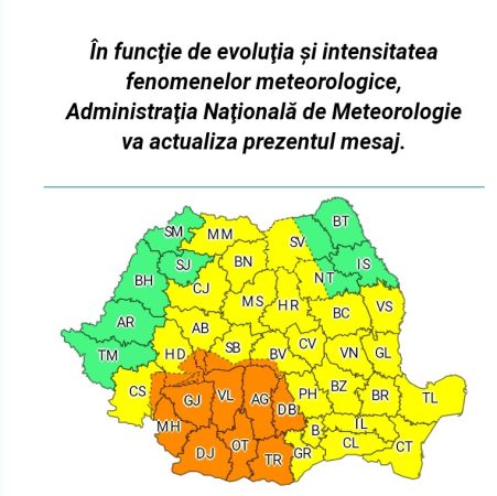 Furia naturii, instabilitatea atmosferică rămâne în creștere și pe parcursul zilei de duminică