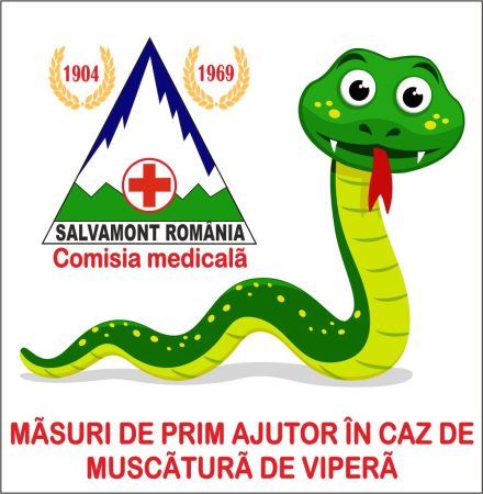 SALVAMONT trage UN SEMNAL DE ALARMĂ pentru turiști, MĂSURI DE PRIM AJUTOR ÎN CAZ DE MUȘCĂTURĂ DE VIPERĂ