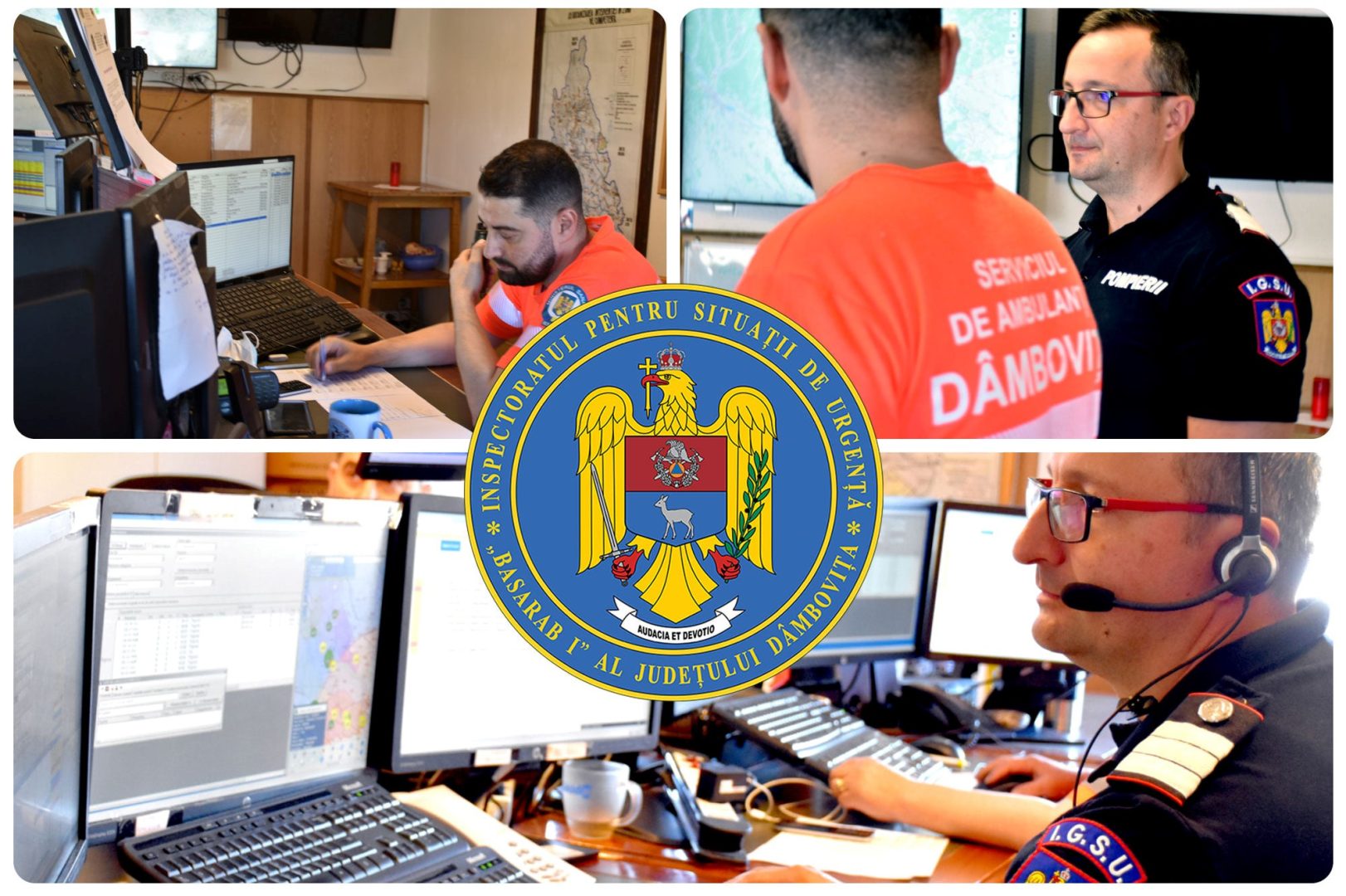 SALVEAZĂ VIEȚI,dispecerii sunt primii care îi ascultă și îi îndrumă pe cei care au nevoie de ajutor, fie că vorbim de Pompieri, Poliție, Jandarmerie, SMURD sau AMBULANȚĂ