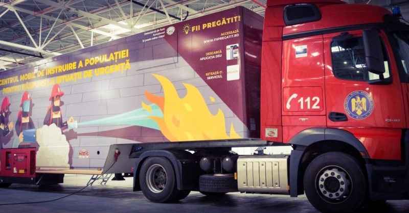 Centrul mobil de instruire a populației vine la Moreni