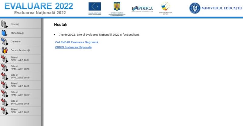 REZULTATE EVALUAREA NAȚIONALĂ 2022, afișate joi, 23 iunie, până la ora 14:00, la avizierul fiecărei școli și online