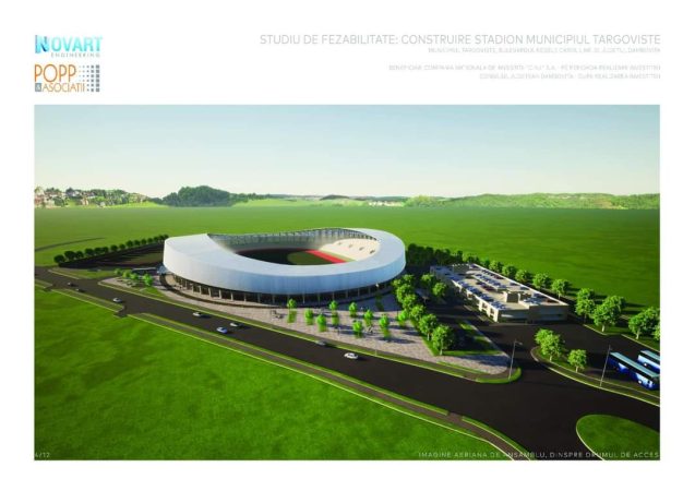 Vești bune, a fost lansată licitația pentru construirea noului stadion din zona Dâmbovița Mall, proiect al CJ Dâmbovița