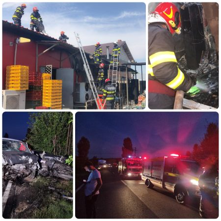 RECORD DE INTERVENȚII, 322 de misiuni ale pompierilor dâmbovițeni