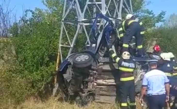 Accident grav pe DN 71, ieșire din Mircea Voda
