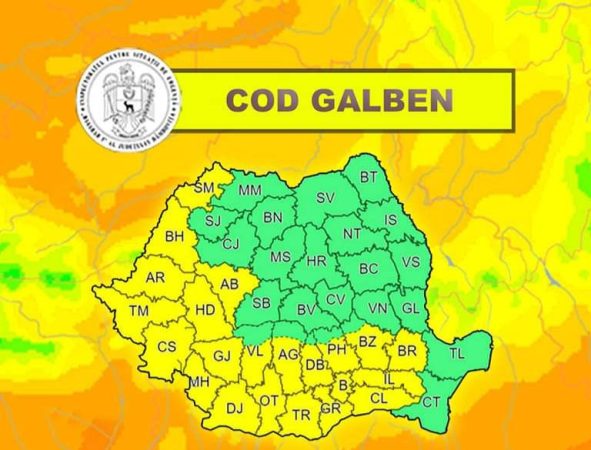Meteorologii au anunțat COD GALBEN de CANICULĂ