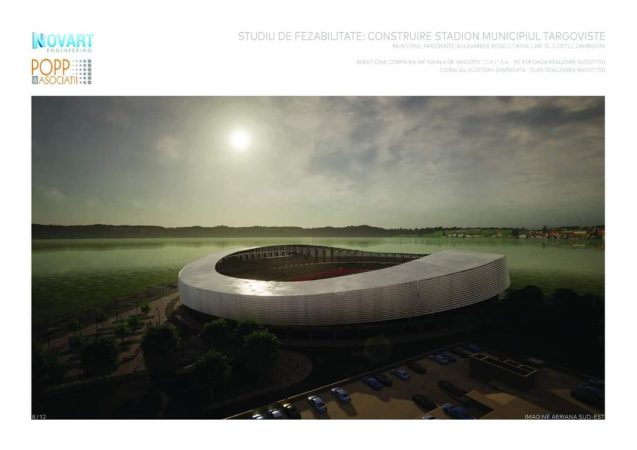 Președintele CJ Dâmbovița, Corneliu Ștefan anunță că au fost depuse șase oferte de proiectare și construire a noului stadion din Târgoviște, zona Dâmbovița Mall