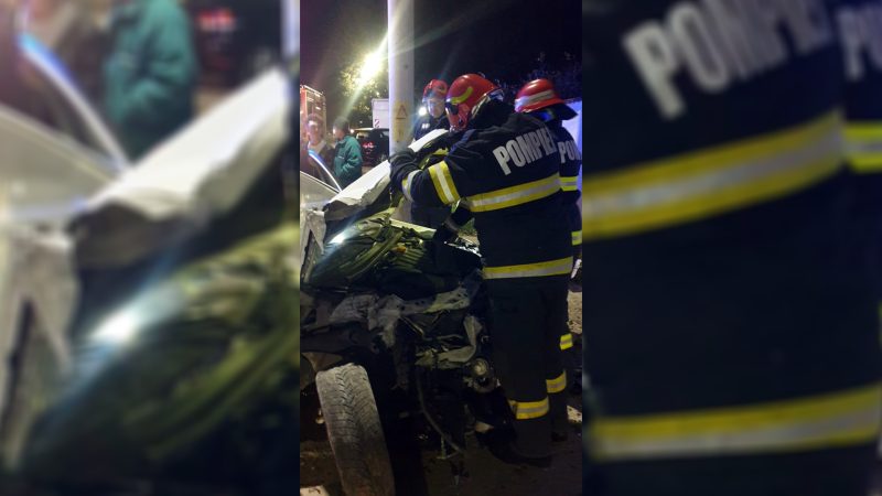 Accident rutier în municipiul Târgoviște, Aleea Mănăstirii
