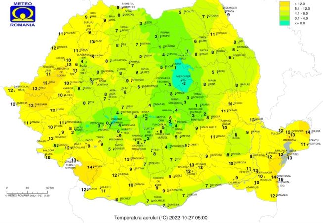 Vremea se menţine caldă mai ales în sudul şi sud-estul ţării