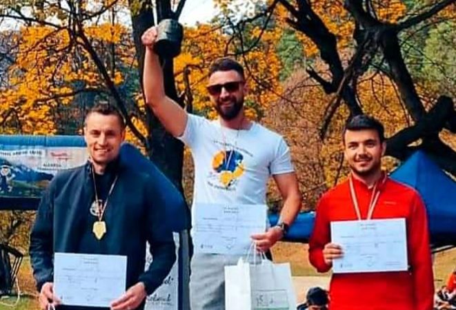 Jandarmeria dâmbovițeană se mândrește cu jandarmul montan Ionuţ Timofte care a urcat pe podium la “Maratonul Montan Rafael”