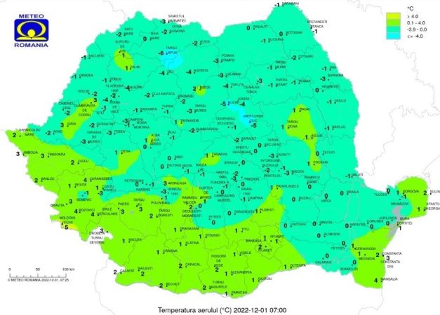 Prima zi oficială de iarnă, 1 Decembrie, se pare că aduce și primii fulgi de nea la Târgoviște, potrivit meteorologilor