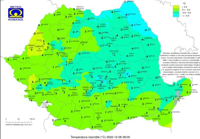 Marți, 6 decembrie 2022, cerul se va menține mai mult noros