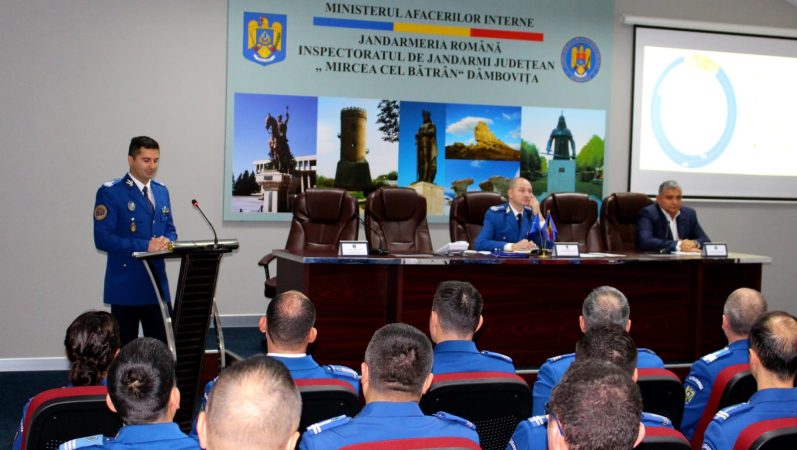 Ora bilanțului la Jandarmeria Dâmbovița, a fost prezent și fostul comandat-col. Viorel Matei