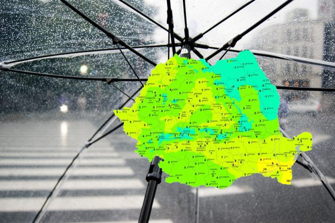 Miercuri, 11 ianuarie 2023, vreme capricioasă, precipitații abundente și vânt puternic