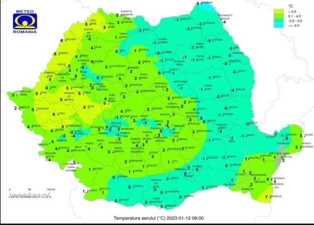 Prognoza meteo 12 ianuarie 2023, este posibil ca la Târgoviște să apară lapovița