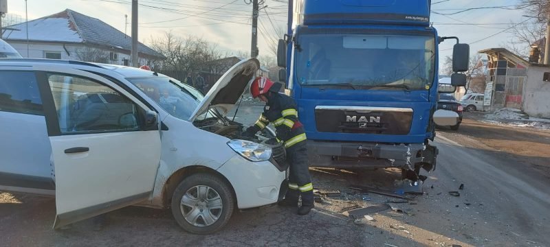 Accident rutier în satul Lucianca, comuna Butimanu, pe DN 1A