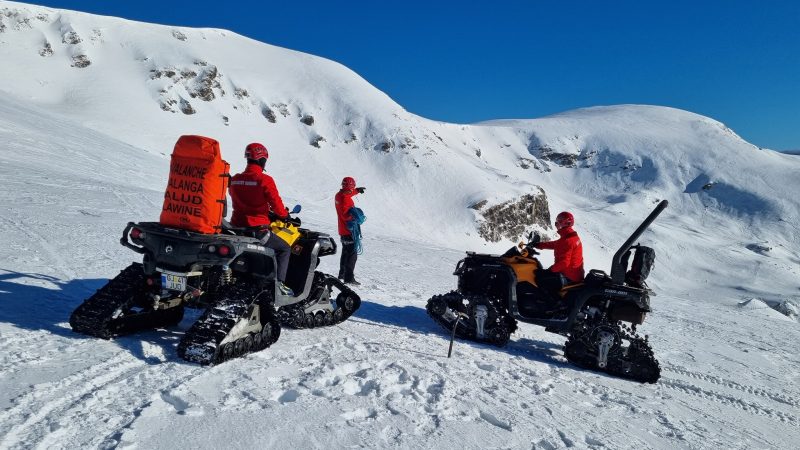 Avalanșă în masivul Rodnei, zona Borșa