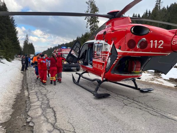 Elicopterele SMURD au intervenit la 102 misiuni, săptămâna trecută, au fost salvate 94 de persoane