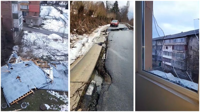 PRĂPĂD în urma unei furtuni puternice și a inundațiilor. VIDEO