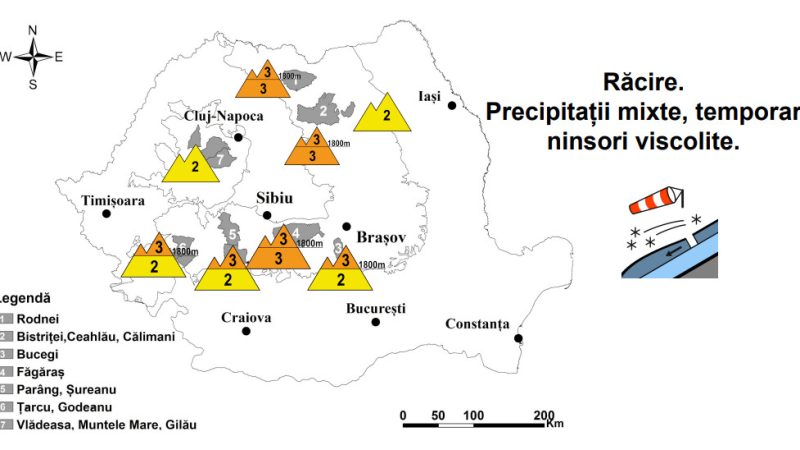 RISC 3 ÎNSEMNAT de AVALANȘĂ, mare atenție în zonele montane