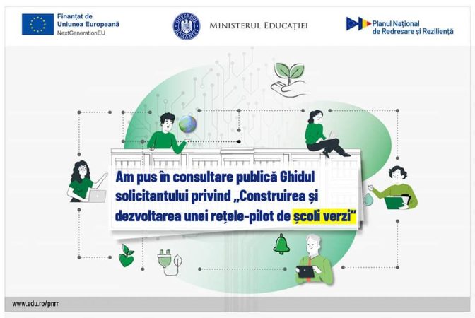 Școlile reabilitate sau construite de acum înainte vor dobândi statutul de „școală verde”