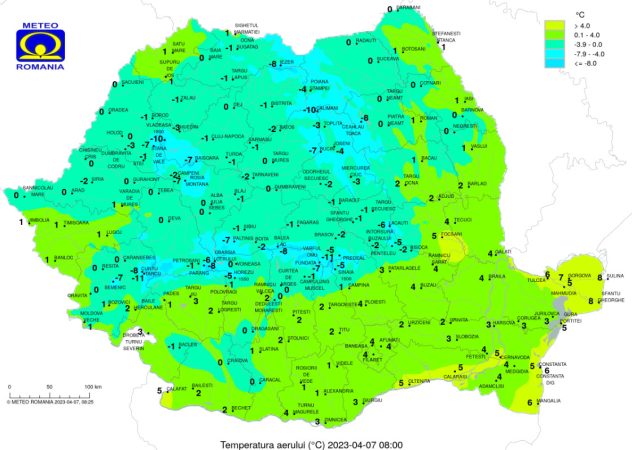 Prognoza meteo pentru ziua de 7 aprilie 2023, vremea rămâne deosebit de rece