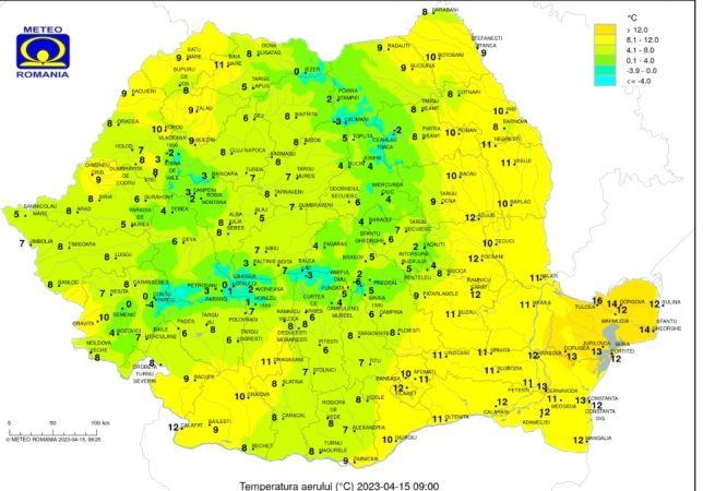 Prognoza meteo, se răcește în mai multe zone din țară, ploi, vijelii și grindină