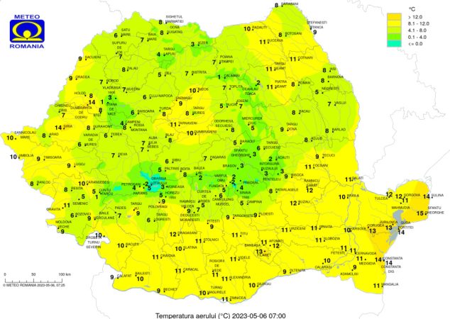 Prognoza meteo pentru sâmbătă, 6 mai 2023 Prognoza meteo pentru sâmbătă, 6 mai 2023, meteorologii anunță că vor fi alternante termice, cu medii ale maximelor între 13 și 19 de grade