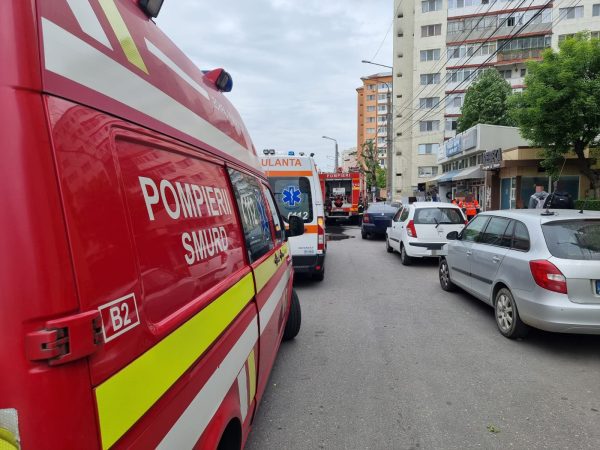 Incendiu izbucnit la un apartament în municipiul Târgoviște