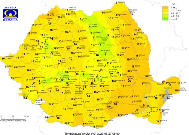 Vremea în toată țara pe 27 mai ,instabilitate atmosferică ridicată