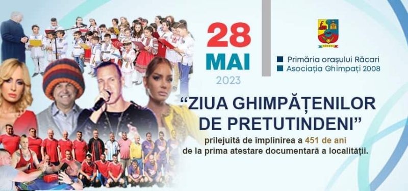 Pe 28 mai 2023, ghimpățenii sărbătoresc „ZIUA GHIMPĂȚENILOR DE PRETUTINDENI” şi 451 de ani de la prima atestare documentară din 1572