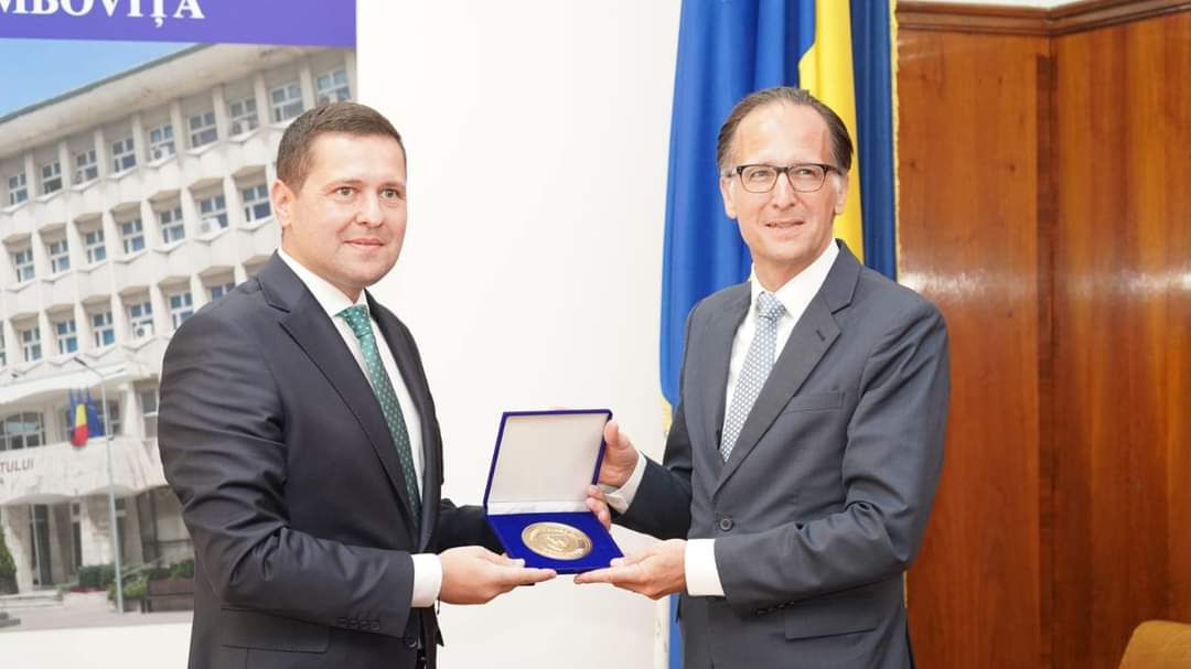 Vizita Excelenței Sale Dr. Peer Gebauer, Ambasadorul Republicii Federale Germania în România, în județul Dâmbovița 