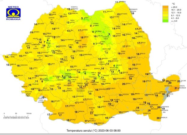 Sâmbătă, 3 iunie 2023, vremea o să devină instabilă și se va răci