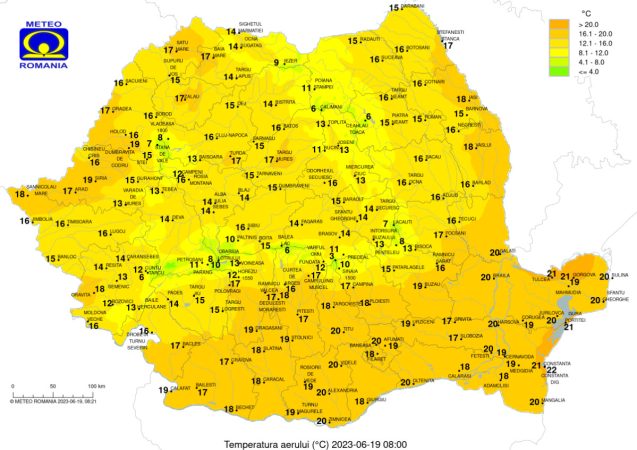 Prognoza meteo pentru luni, 19 iunie 2023,vremea va fi una caldă, dar instabilă