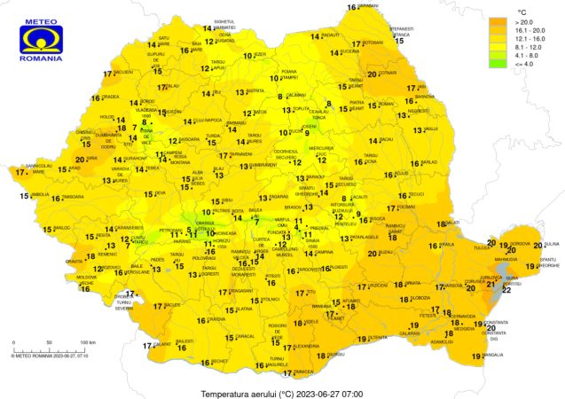 Prognoza meteo 27 iunie 2023, în țară