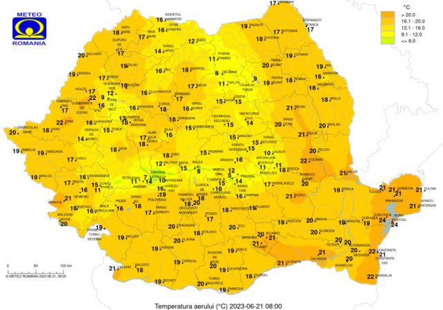 Vremea se încălzește puternic dar ploile nu vor lipsi
