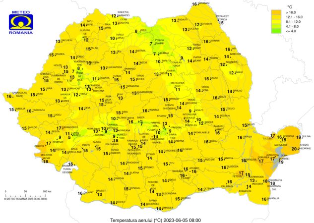 Vreme instabilă în toată țara