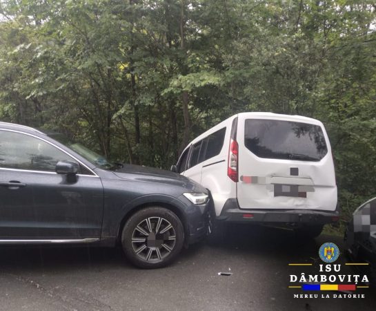 Accident pe DN 71 Moroeni, o persoană rănită și transportată la spital